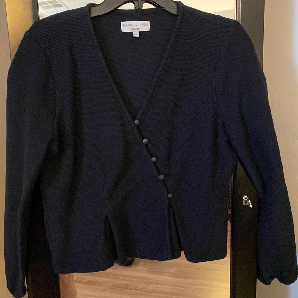 Madewell texture & thread tailored sweater.